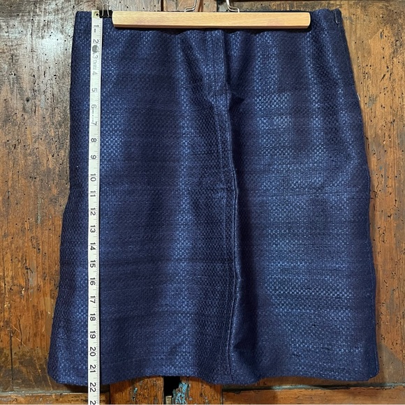 Prada 100% Silk Blue Woven Skirt - Picture 5 of 8